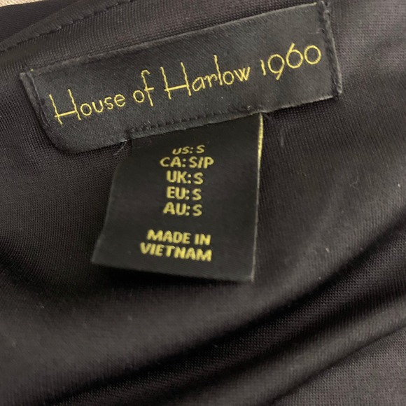 House of Harlow Black Cut Out Midi Dress Size Small - Picture 6 of 10